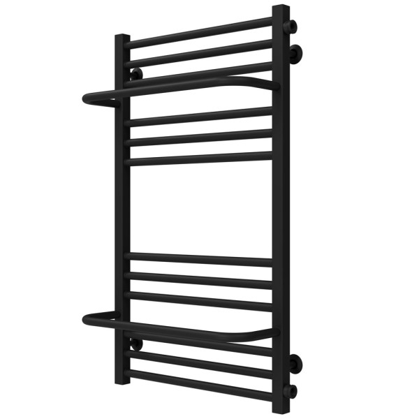 Buy water heated towel rail Sigma P14 500х900 Deffi stainless steel (Black, Side right connection)