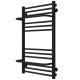 Buy water heated towel rail Sigma P14 500х900 Deffi stainless steel (Black, Side right connection)