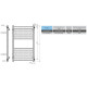 Buy water heated towel rail Sigma P14 500х900 Deffi stainless steel (Black, Side right connection)