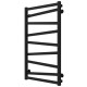 Wasserbeheizter Handtuchhalter Alpha P9 500х900 Deffi edelstahl (Schwarz, Seitlicher rechter Anschluss)