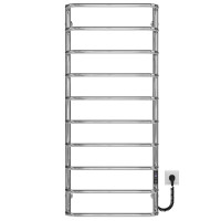 Electric heated towel rail Standard P10 500х1200 Deffi stainless steel (Chrome, JD03, Right connection)