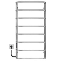 Elektrischer Handtuchwärmer Standard P8 500х1000 Deffi edelstahl (Chrom, JD03, Linker Anschluss)