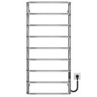 Elektryczny podgrzewacz ręczników Standard P9 500х1100 Deffi stal nierdzewna (Chrome, JD03, Prawe połączenie)