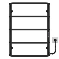 Elektrischer Handtuchwärmer Standard P5 500х700 Deffi edelstahl (Schwarz, JD03, Richtige Verbindung)