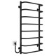 Buy an electric heated towel rail Standard P8 500х1000 Deffi stainless steel (Black, JD03, Left connection)