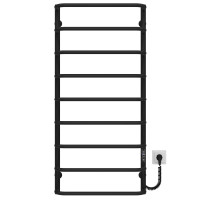 Elektrischer Handtuchwärmer Standard P9 500х1100 Deffi edelstahl (Schwarz, JD03, Richtige Verbindung)