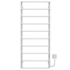 Electric heated towel rail Standard P10 500х1200 Deffi stainless steel (White, WD03, Right connection)