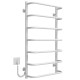 Buy an electric heated towel rail Standard P7 500х900 Deffi stainless steel (White, WD03, Left connection)