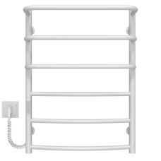 Рушникосушарка електрична Каскад Дуга П6 500х700 Deffi нержавіюча сталь (Білий, WD03, Ліве підключення)