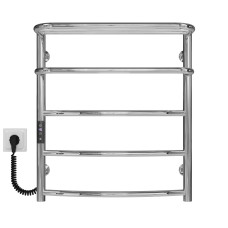 Elektrischer Handtuchwärmer Hotel P5 400х600 Deffi edelstahl (Chrom, JD03, Linker Anschluss)