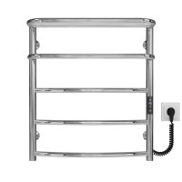 Elektrischer Handtuchwärmer Hotel P5 400х600 Deffi edelstahl (Chrom, JD03, Richtige Verbindung)