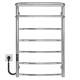 Buy an electric heated towel rail Hotel P7 500х800 Deffi stainless steel (Chrome, JD03, Left connection)