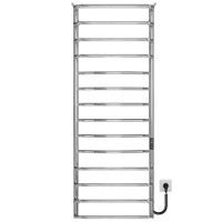 Electric heated towel rail Yunist P14 500х1400 Deffi stainless steel (Chrome, JD03, Right connection)