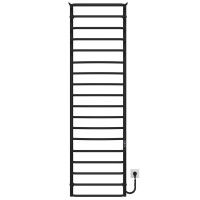 Electric heated towel rail Yunist P18 500х1800 Deffi stainless steel (Black, JD03, Right connection)