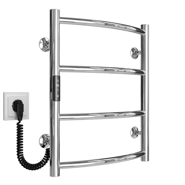 Kup elektryczny podgrzewacz ręczników Classic P4 400х500 Deffi stal nierdzewna (Chrome, JD03, Połączenie lewe) 