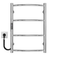 Elektrischer Handtuchwärmer Classic P4 400х600 Deffi edelstahl (Chrom, JD03, Linker Anschluss)