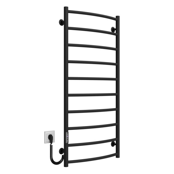 Elektrischen Handtuchwärmer kaufen Classic P10 500х1100 Deffi edelstahl (Schwarz, JD03, Linker Anschluss) 