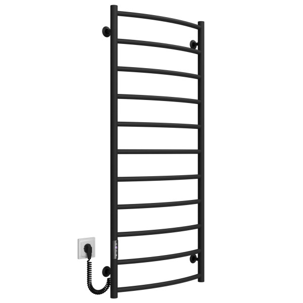 Elektrischen Handtuchwärmer kaufen Classic P11 500х1200 Deffi edelstahl (Schwarz, JD03, Linker Anschluss) 