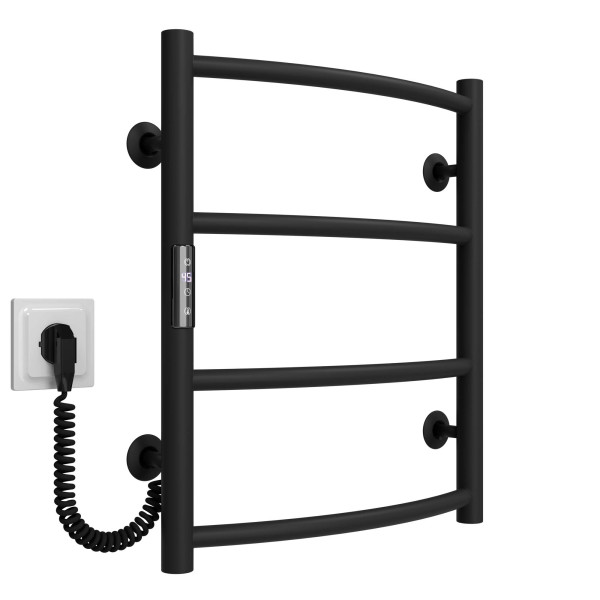 Elektrischen Handtuchwärmer kaufen Classic P4 400х500 Deffi edelstahl (Schwarz, JD03, Linker Anschluss) 