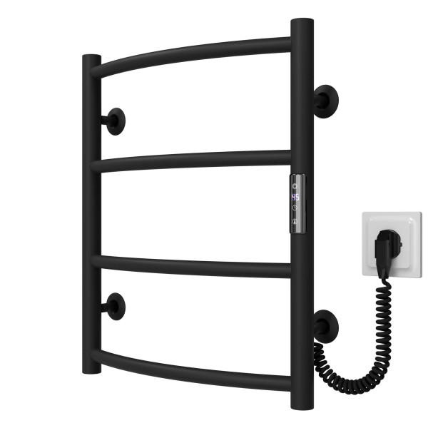 Elektrischen Handtuchwärmer kaufen Classic P4 400х500 Deffi edelstahl (Schwarz, JD03, Richtige Verbindung) 