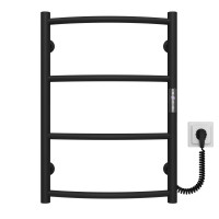 Elektrischer Handtuchwärmer Classic P4 400х600 Deffi edelstahl (Schwarz, JD03, Richtige Verbindung)