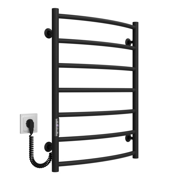 Elektrischen Handtuchwärmer kaufen Classic P7 500х700 Deffi edelstahl (Schwarz, JD03, Linker Anschluss) 