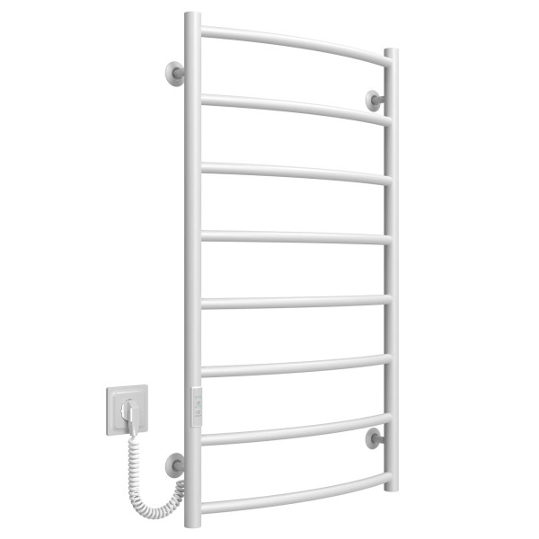Buy electric heated towel rail Classic P8 500х900 Deffi stainless steel (White, WD03, Left connection)