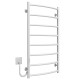 Buy electric heated towel rail Classic P8 500х900 Deffi stainless steel (White, WD03, Left connection)