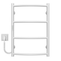 Elektrischer Handtuchwärmer Classic P4 400х600 Deffi edelstahl (Weiss, WD03, Linker Anschluss)