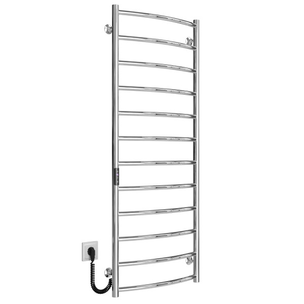 Elektrischen Handtuchwärmer kaufen Classic P12 500х1300 Deffi edelstahl (Chrom, JD03, Linker Anschluss) 