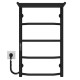 Kup elektryczny podgrzewacz ręczników Trapezium with shelf P5 400х700 Deffi stal nierdzewna (Czarny, JD03, Połączenie lewe) 
