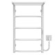 Kup elektryczny podgrzewacz ręczników Trapezium with shelf P5 400х700 Deffi stal nierdzewna (Biały, WD03, Prawe połączenie) 