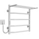 Kup elektryczny podgrzewacz ręczników Trapezium with shelf P5 500х500 Deffi stal nierdzewna (Biały, WD03, Połączenie lewe) 