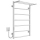 Купить полотенцесушитель электрический Трапеция с полкой П7 500х800 Deffi нержавеющая сталь (Белый, WD03, Левое подключение)