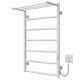 Buy an electric heated towel rail Trapezium with shelf P7 500х800 Deffi stainless steel (White, WD03, Right connection)