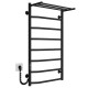 Elektrischen Handtuchwärmer kaufen Trapezium with shelf P8 500х900 Deffi edelstahl (Schwarz, JD03, Linker Anschluss) 
