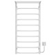 Buy an electric heated towel rail Trapezium with shelf P10 500х1100 Deffi stainless steel (White, WD03, Right connection)