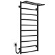 Elektrischen Handtuchwärmer kaufen Trapezium with shelf P10 500х1100 Deffi edelstahl (Schwarz, JD03, Linker Anschluss) 