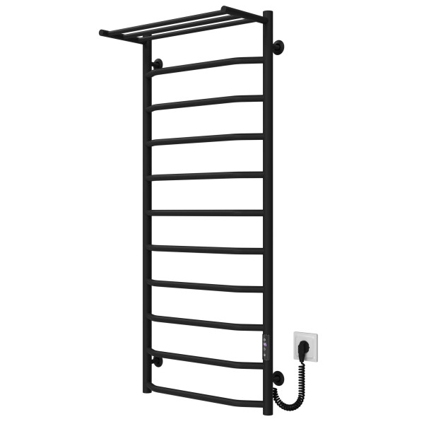 Elektrischen Handtuchwärmer kaufen Trapezium with shelf P11 500х1200 Deffi edelstahl (Schwarz, JD03, Richtige Verbindung) 