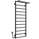 Kup elektryczny podgrzewacz ręczników Trapezium with shelf P12 500х1300 Deffi stal nierdzewna (Czarny, JD03, Połączenie lewe) 