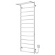 Kup elektryczny podgrzewacz ręczników Trapezium with shelf P13 500х1400 Deffi stal nierdzewna (Biały, WD03, Prawe połączenie) 