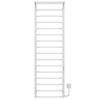 Elektryczny podgrzewacz ręczników Trapezoid with shelf R16 500х1700 Deffi stal nierdzewna (Biały, WD03, Prawe połączenie)
