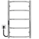 Buy electric heated towel rail Trapezium P5 400х700 Deffi stainless steel (Chrome, JD03, Left connection)