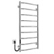 Buy electric heated towel rail Trapezium P9 500х1000 Deffi stainless steel (Chrome, JD03, Left connection)