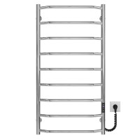Elektrischer Handtuchwärmer Trapezium P9 500х1000 Deffi edelstahl (Chrom, JD03, Richtige Verbindung)
