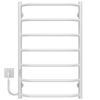 Electric heated towel rail Trapezium P7 500х800 Deffi stainless steel (White, WD03, Left connection)