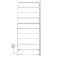 Elektryczny podgrzewacz ręczników Trapezium P11 500х1200 Deffi stal nierdzewna (Biały, WD03, Połączenie lewe)