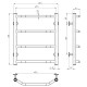 Elektrischen Handtuchwärmer kaufen Trapezium P4 400х500 Deffi edelstahl (Weiss, WD03, Richtige Verbindung) 