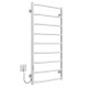 Buy electric heated towel rail Trapezium P9 500х1000 Deffi stainless steel (White, WD03, Left connection)