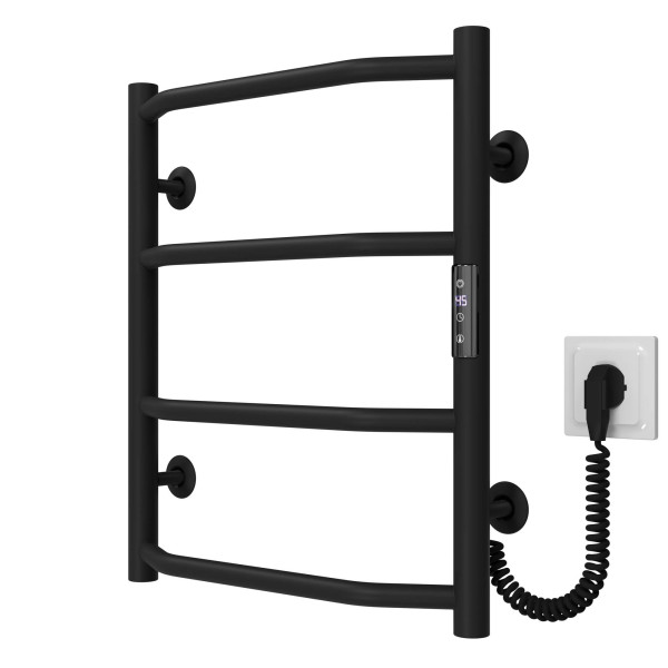 Elektrischen Handtuchwärmer kaufen Trapezium P4 400х500 Deffi edelstahl (Schwarz, JD03, Richtige Verbindung) 